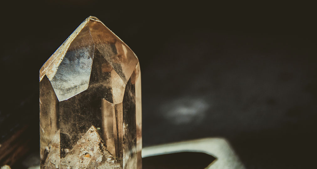 clear crystal on a table