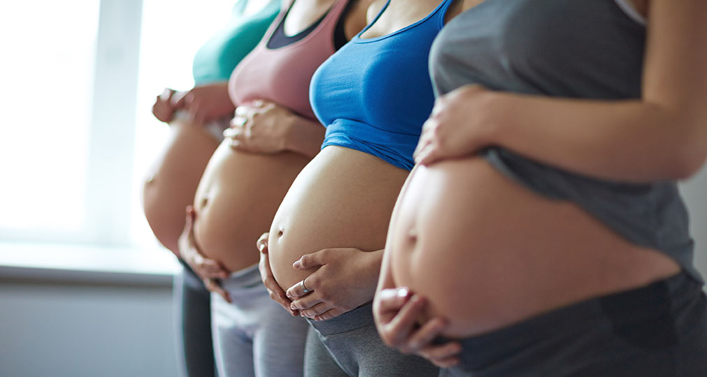 group of pregnant women