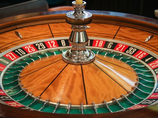 The roulette wheel, a game of chance and math